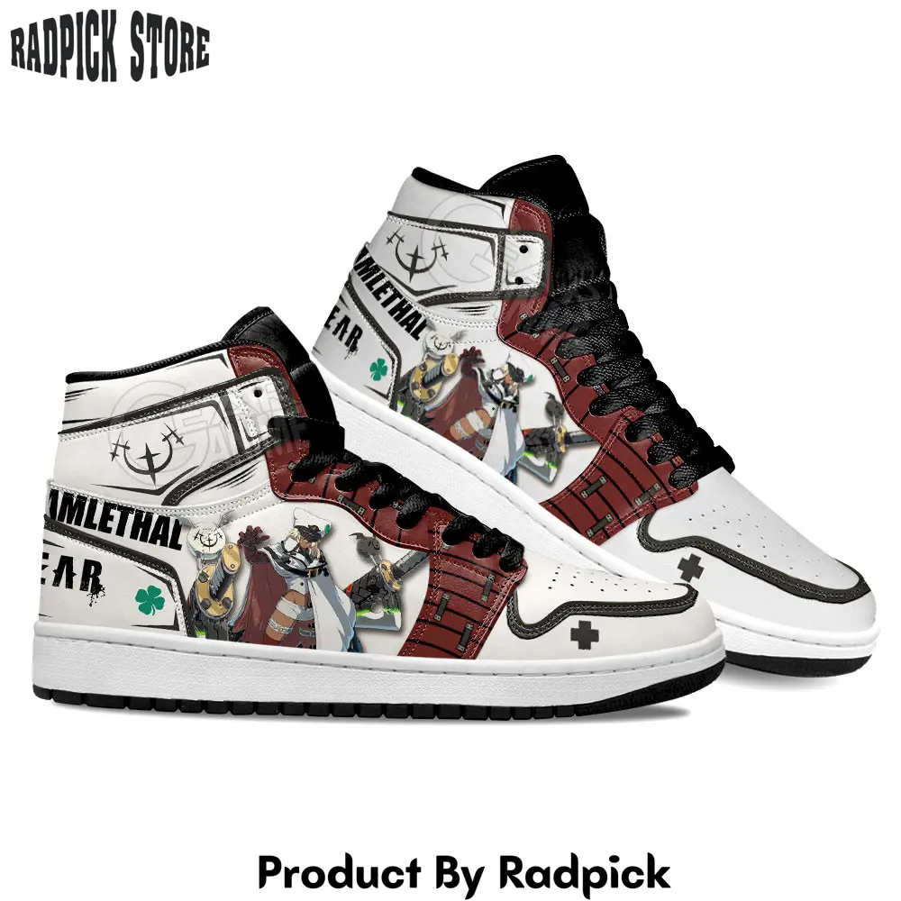 Guilty gear ramlethal valentine air jordan high top sneakers anime mn13  rp0244386